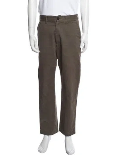 Pre-owned Studio Nicholson Chinos In Brown