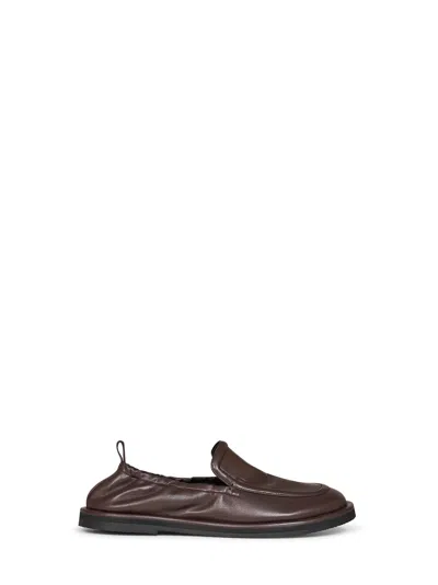 Studio Nicholson Chocolate Nappa Leather Donovan Loafers In Brown