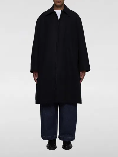 Studio Nicholson Cover Coat In Navy