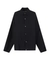 Studio Nicholson Coll Shirt Jacket In Black