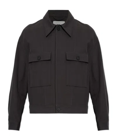 Studio Nicholson Collared Casual Jacket In Black