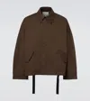 Studio Nicholson Comba Cotton-blend Jacket In Brown
