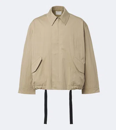 Studio Nicholson Comba Cotton-blend Blouson Jacket In Beige