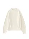 Studio Nicholson Sophisticated Parchment Knit Sweater For Men In White