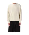 Studio Nicholson Sophisticated Parchment Knit Sweater For Men In Neutral