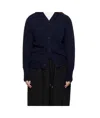 Studio Nicholson Navy Conan Cardigan In Blue