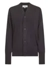 Studio Nicholson Conan V-neck Cardigan In Gray