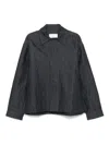 Studio Nicholson Concealed-fastening Jacket In Gray