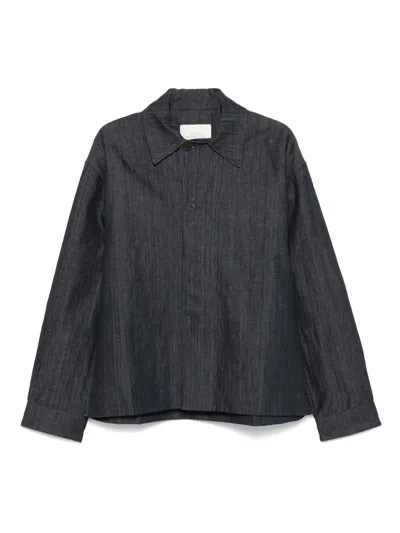 Studio Nicholson Concealed-fastening Jacket In Gray