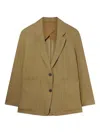 Studio Nicholson Khaki Conde Blazer In Brown