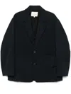 Studio Nicholson Navy Daburu Blazer In Blue