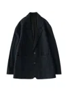 Studio Nicholson Conde Patch-pocket Blazer In Blue