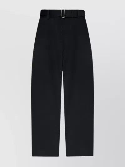 Studio Nicholson Contemporary Wide-leg Trousers Featuring Buckle In Black