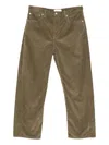 Studio Nicholson Denim Straight Trousers In Brown