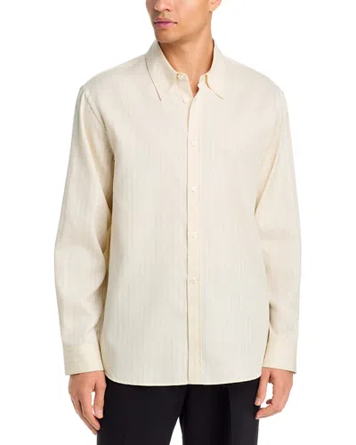 Studio Nicholson Cotton & Silk Classic Shirt In Neutral