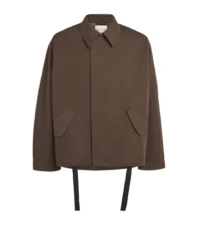 Studio Nicholson Cotton-blend Anorak Jacket In Green