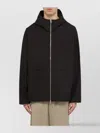 Studio Nicholson Cotton Blend Jacket With Hood And Pockets In Black