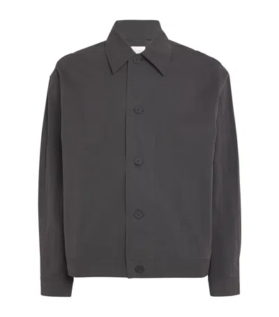Studio Nicholson Cotton-blend Numa Overshirt In Black