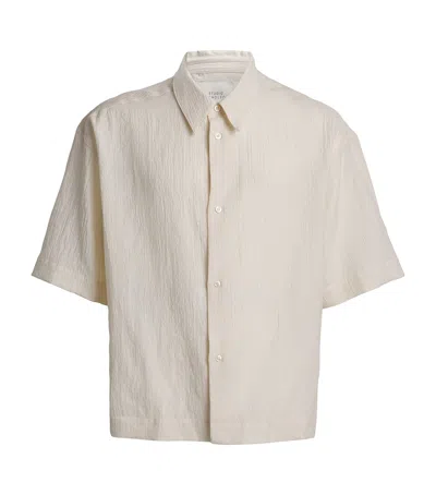Studio Nicholson Cotton-blend Textured Sanko Shirt In Neutral