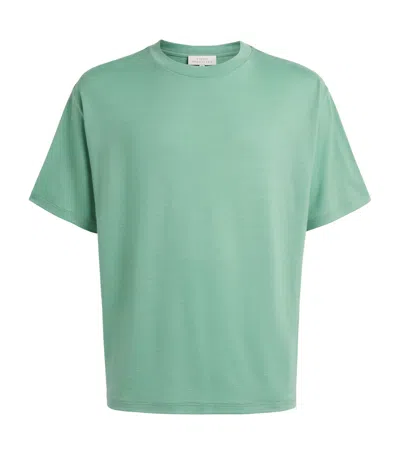 Studio Nicholson Cotton Bric T-shirt In Green