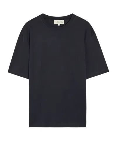 Studio Nicholson Cotton Crew Neck T-shirt In Black
