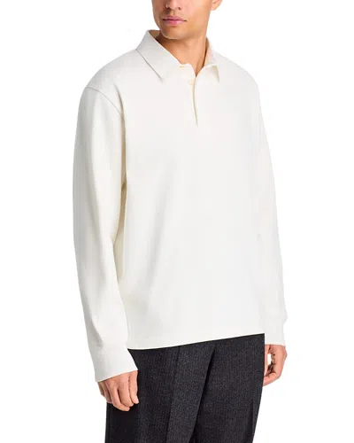 Studio Nicholson Cotton Jersey Rugby Polo In White