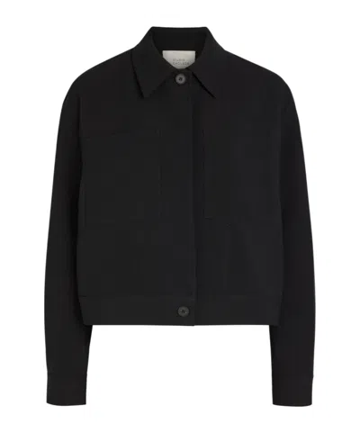 Studio Nicholson Cotton Linen Blend Coat In Black