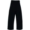 Studio Nicholson Sorte Cropped Cotton-twill Trousers
