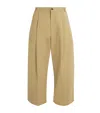 Studio Nicholson Pleated Chino Trousers Featuring Belt Loops In Neutral