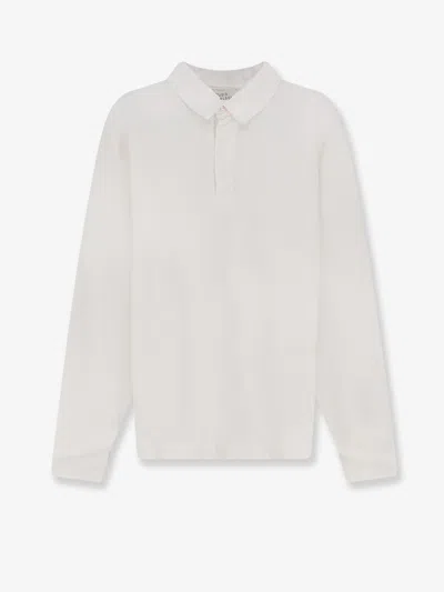 Studio Nicholson Cotton Polo Shirt In White