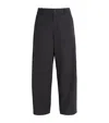 Studio Nicholson Cotton Relaxed Trousers In Black