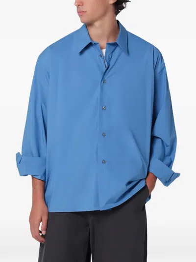 Studio Nicholson Cotton Shirt In Blue