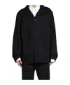 Studio Nicholson Cotton Shirt Jacket In Black