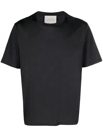Studio Nicholson Cotton Short-sleeve T-shirt In Blau