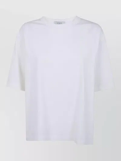 Studio Nicholson Cotton Short Sleeve T-shirt In White