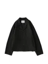 Studio Nicholson Cotton Single-breasted Jacket In Black