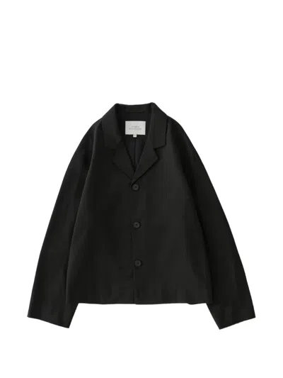 Studio Nicholson Cotton Single-breasted Jacket In Black
