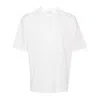 Studio Nicholson Jersey - Branded Easy Fit Ss T-shirt White Relaxed Fit T-shirt - Piu