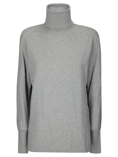 Studio Nicholson Cotton Turtleneck Jumper In Grey