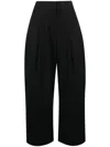 Studio Nicholson Deep Pleat Volume Ankle Pants In Black