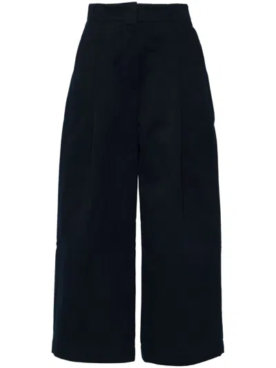 STUDIO NICHOLSON COTTON WIDE-LEG TROUSERS
