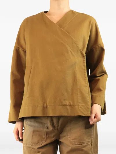 Pre-owned Studio Nicholson Cotton Wrap Jacket In Neutral