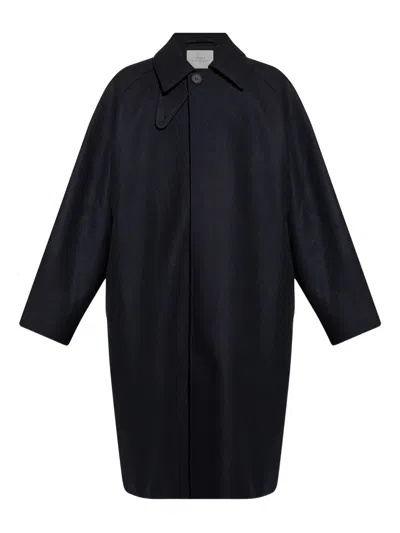 Studio Nicholson Cotton-viscose Field Coat For Men In Navy