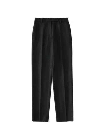 Studio Nicholson Couper Wool Twill Trousers In Black