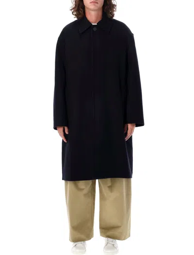 Studio Nicholson Coat In Darkest Navy