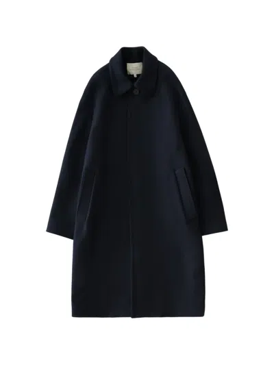 Studio Nicholson Cover Oversized Coat In Blue
