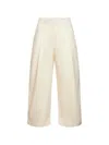 Studio Nicholson Cream Cotton Twill Dordoni Trousers In White