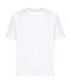 Studio Nicholson Jersey - Branded Easy Fit Ss T-shirt White Relaxed Fit T-shirt - Piu In White