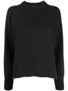 Studio Nicholson Crew-neck Knitted Jumper In Grey