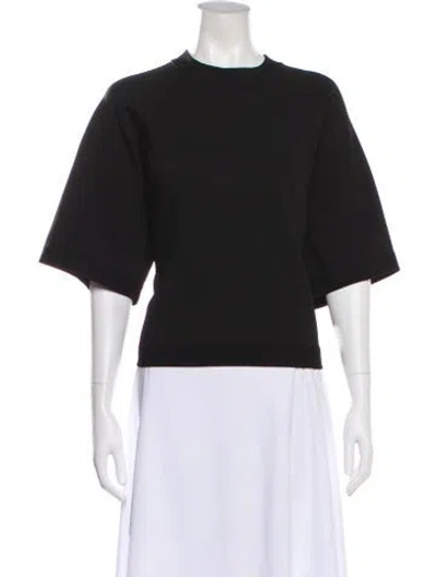 Pre-owned Studio Nicholson Crew Neck Short Sleeve Top In Black